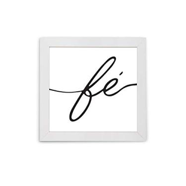 Imagem de Quadro Decorativo 23x23 Moldura Slim White 160221110, Design Up, Colorido