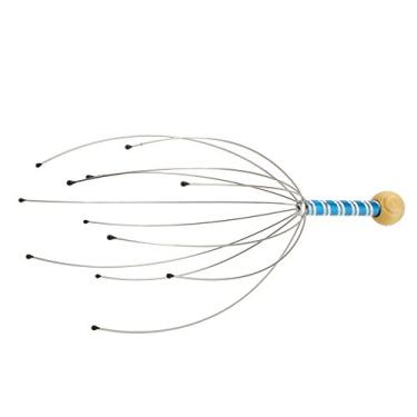 Imagem de Andoer Raspador de massageador de cabeça de couro cabeludo de polvo (cor aleatória)