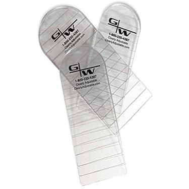 Imagem de Elevação do calcanhar G&W – claramente ajustável, Clear, Small