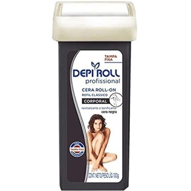 Imagem de DEPIROLL CERA CORPORAL ROLLON C/TAMPA NEGRA REFIL 100G