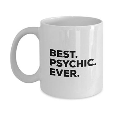 Imagem de Presentes psíquicos - Caneca psíquica - Melhor xícara de café psíquica - Divertido - Para uma ideia de presente - Adicione ao conjunto de caixas de presente - Aniversário ou Natal