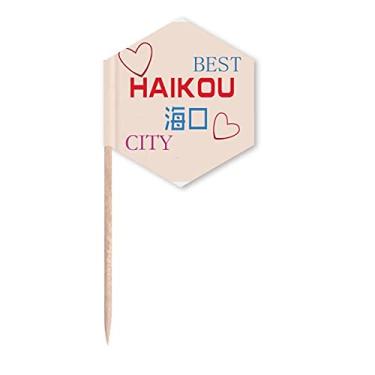 Imagem de Belt Road ícone da cidade Art Deco presente bandeiras modernas palitos de cupcake palitos festa celebração