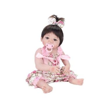 Imagem de Boneca Reborn Laura Baby Mini Pink Flower - Com Acessórios Npk Doll