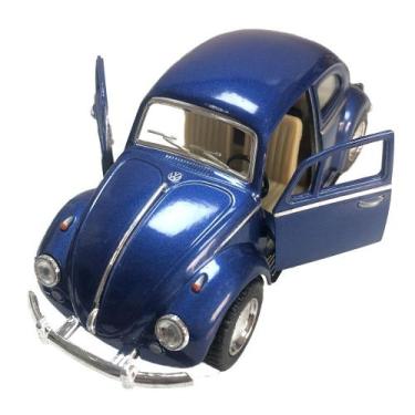 Imagem de Carrinho Ferro Fusca Miniatura Azul - Super Size Figure Collection