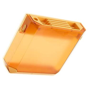 Imagem de Faca montada na parede, suprimentos de equipamentos para serviços alimentícios rack de facas de armazenamento de plástico ultrafino caixa de faca de instalação montada na parede organizador de facas de material PET e PP para faca para casa Ki (Amarelo)