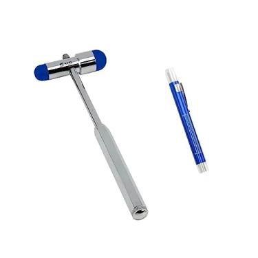 Imagem de Kit Martelo De Reflexo Buck Azul + Lanterna Clínica Led,.…