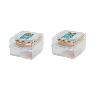 Imagem de Kit 2 Sanduicheiras Dupla Com Trava 12x4Cm Plástico-SANREMO