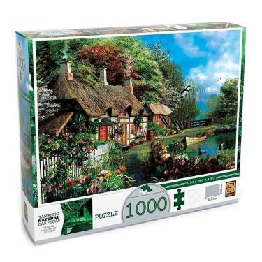 Imagem de Puzzle 1000 peças Casa no Lago - Grow