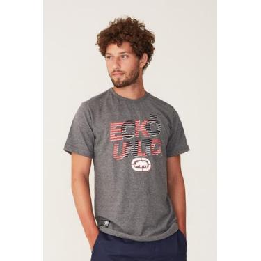 Imagem de Camiseta Ecko Estampada Cinza Mescla Escuro