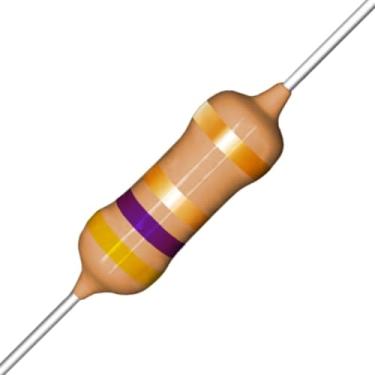 Imagem de Resistor 4R7 4,7R -1/4W-5% Kit com 100 Unidades - Para Eletrônica