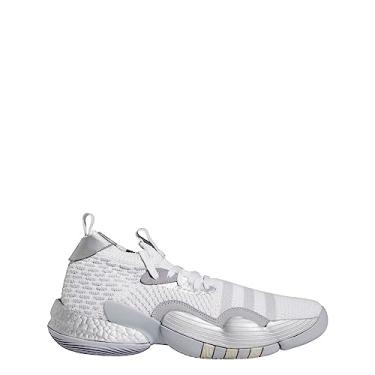 Imagem de adidas Trae Young 2.0 Tênis de basquete masculino, cinza, tamanho 8,5