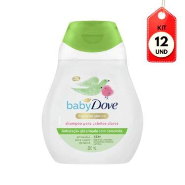 Imagem de Kit C/12 Dove Hidratação Enriquecida Shampoo Infantil Cabelos Claros 2