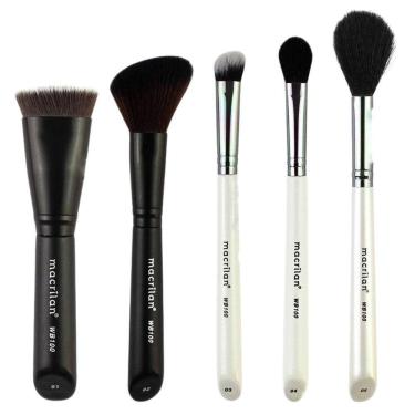 Imagem de Kit Pincel Professional Macrilan Contornar E Iluminar Wb100