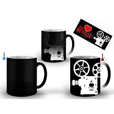 Imagem de Caneca Mágica Eu Amo Netflix