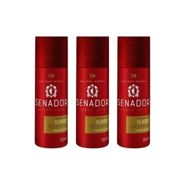Imagem de Desodorante Spray Senador Classic 90Ml - Kit Com 3Un