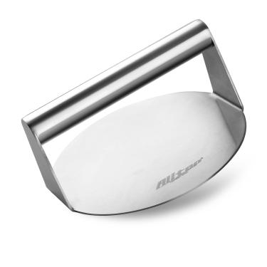 Imagem de ALLTOP® Prensa para hambúrguer Smash, hambúrguer antiaderente de aço inoxidável para chapa plana, grelha, churrasco, cozinha – ferramenta redonda de 15,7 cm