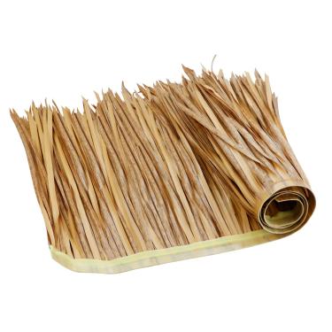 Imagem de Telhado de palha Tiki de 100 cm - rolos de palha de palma artificial estilo mexicano, tiki bar cabana grama pato barco persianas rolos de grama rolos de palha palapa telhado para jardim pátio guarda-chuva cerca decoração de festa