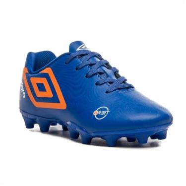 Imagem de Chuteira Campo Umbro Orbit (42, Azul e Laranja)
