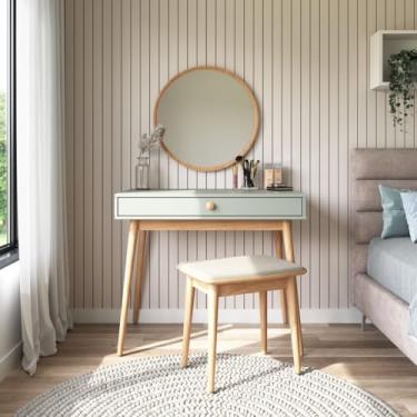 Imagem de Banqueta para penteadeira Liva Verde