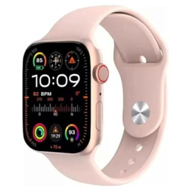 Imagem de Relógio Microwear Smartwatch W99+ Série 9 Amoled Nfc Gps Rosa