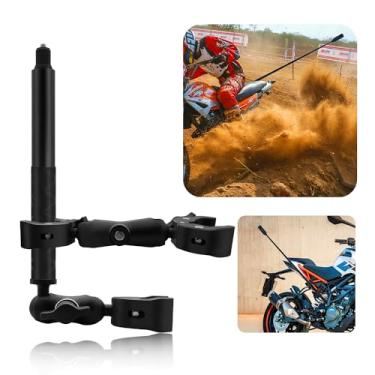 Imagem de HAFOKO Kit de montagem de braçadeira de motocicleta resistente com bastão de selfie invisível de 150 cm para Insta 360 X4 X3 X2 X ONE RS R GO 3 compatível com câmera de motocicleta Gopro Kit de