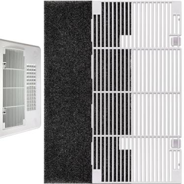 Imagem de weideer Grelha de ar conduzida A/C RV com substituição de almofada de filtro de ar para Dometic 3104928.019 capa de grelha de ar condicionado branco polar K-099