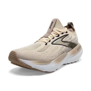 Imagem de Brooks Tênis de corrida feminino Glycerin Stealthfit GTS 21, Coco/Chateau Cinza/Preto, 35