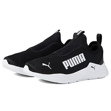 Imagem de PUMA Wired Run Rapid Slip-On (Little Kid/Big Kid) Black White 12 Little Kid M