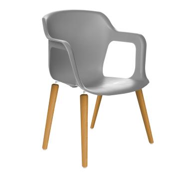 Imagem de Cadeira Geos Wood Grey