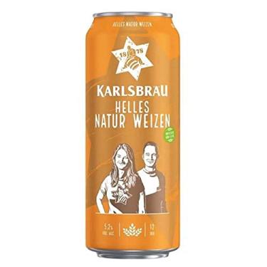 Imagem de Cerveja Karlsbrau Helles Natur Weizen, lata 500ml