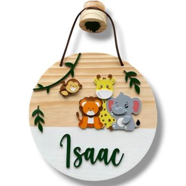 Imagem de Porta Maternidade - Flâmula Turma do Safari