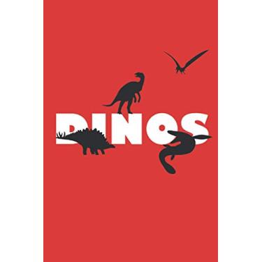Imagem de Dinos: Dinosaurier Notizbuch 6" x 9" Gepunktet Stegosaurus Flugsaurier Mosasaurus