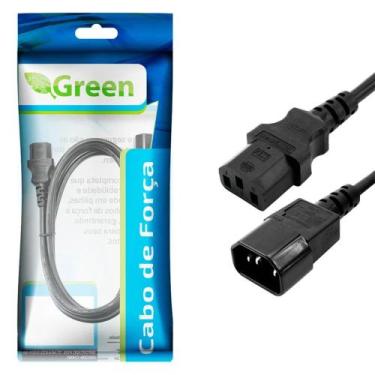 Imagem de Cabo Força Extensor P/ Ligar Computador 2M 3X0,75Mm Preto 018-0189 - G