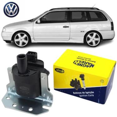 Imagem de Bobina Ignição 2 Pinos Vw Parati G2 1.6 1.8 2.0 8v 16v Ap Mi - MAGNETI