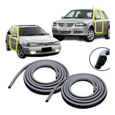 Imagem de Jogo Borracha Vedação 2 Portas Gol Parati Saveiro Bola Cinza - Disk Bo