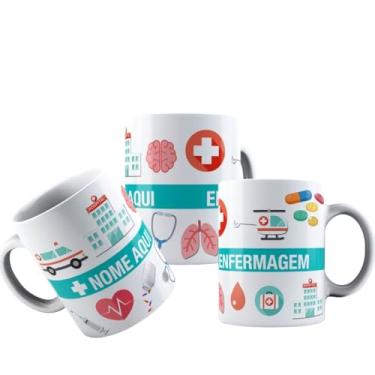 Imagem de Canecas de Porcelana Branca Personalizadas Coleção Profissões 4 (Enfermagem5)