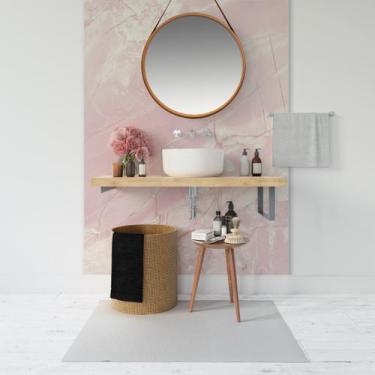 Imagem de Papel de Parede Painel 3D Mármore Rosa Carrara 1,5M Auto Colante Laváv
