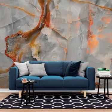 Imagem de Papel de Parede Painel 3D Mármore Prata 2,5M Auto Colante Revestimento