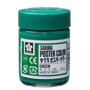 Imagem de Tinta Guache Sakura Poster Color 30ml 29 Green