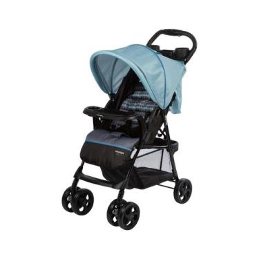 Imagem de Carrinho de Bebê Passeio Reclinável Função Berço Azul Spot 0 a 15kg - 