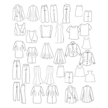 Imagem de Kit 20 moldes de costura adulto by Marlene Mukai - EDITORA CLUBE DA CO