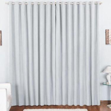 Imagem de Cortina Pryme 4 Metros Sala Quarto Em Oxford Varão - Branca - Casa Sho