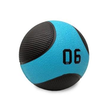 Imagem de Bola Medicine Pro F 6kg LP8112-06 Liveup, Azul, Preto