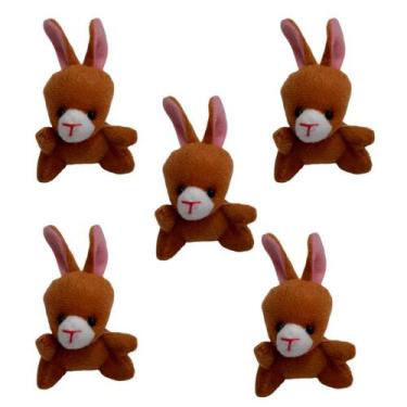 Imagem de 5 Chaveiros Pelucia Lembrancinha Maternidade Coelho Fazenda Presente P