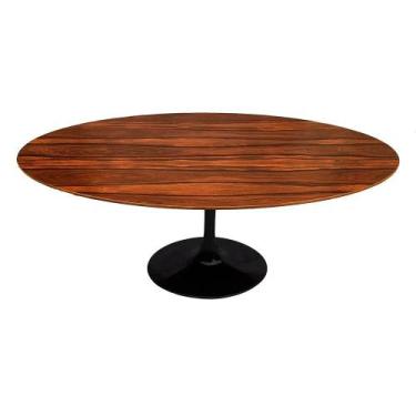 Imagem de Mesa Saarinen Oval Pau Ferro 135x90cm - Base Preta - mgsaarinen