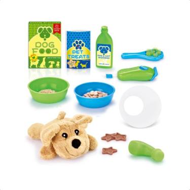 Imagem de Brinquedo Infantil Kit Veterinário M com Cachorro de Pelúcia Maquininh