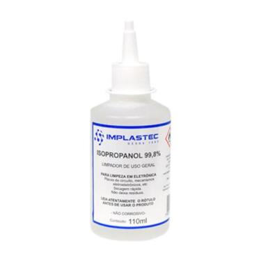 Imagem de Kit 10 Álcool Isopropilico 110ml - 99,8% Isopropanol Limpeza Eletrônic