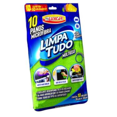 Imagem de Pano Em Microfibra Conjunto Com 10 Unidades 35x30 cm - Luxcar