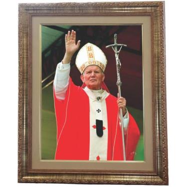 Imagem de Quadro de São João Paulo I I, Mod. 01, Tam. 53x43cm. Angelus