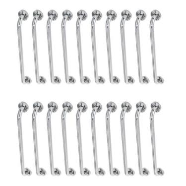 Imagem de Alça de Apoio 80cm Barra Inox Kit 20 Unidades Idoso Acessibilidade Cad